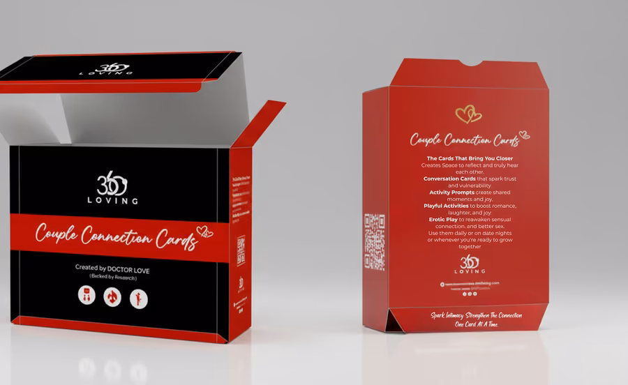 Couple Connection Cards by Doctor Love, box front and back